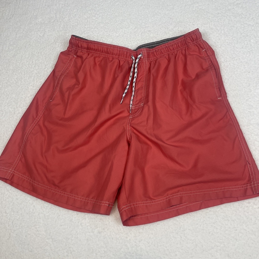 Croft & Barrow Mens Large Orange Swim Trunks Bathing Suit Bottoms